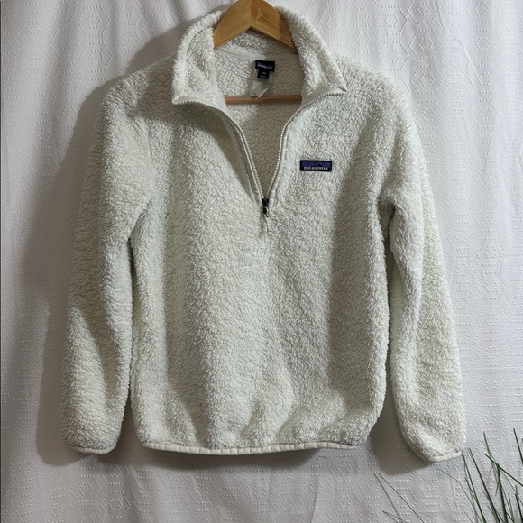 Patagonia Sweaters - Patagonia Los Gatos Sweater - 1/4 Zip White Pullover